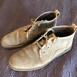 Grey suede John Varvatos USA chukka boots